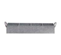 Orsina Rectangular Tray, Rustic Metal Serving Tray With Raised Edges And Cut-Out Handles, Ideal For Drinks, Snacks