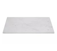 Orsina Rectangular White Marble Chopping And Serving Board, Durable Natural Stone Board For Kitchen Use