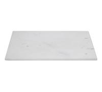 Orsina Rectangular White Marble Chopping And Serving Board, Durable Natural Stone Board For Kitchen Use
