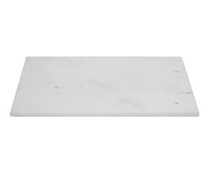 Orsina Rectangular White Marble Chopping & Serving Board, Durable Natural Stone Board For Kitchen Use Orsina White