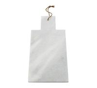 Orsina Rectangular White Marble Paddle Chopping & Serving Board, Durable Natural Stone Board Orsina White