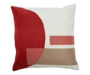 Orsina Red And White Tonal Cushion