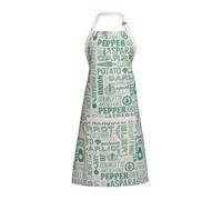Orsina Red Apron, Striking Red Pattern With Adjustable Neck Strap & Waist Ties, Shields Clothing From Spills in Green Orsina Green