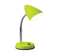 Orsina Red Desk Lamp With EU Plug, Flexible Chrome Lighting Arm, Modern Bedside Table Lamp, Reading Lamp Fixture in Green Orsina Green