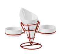 Orsina Red French Fry Cone With 2 Dip Dishes