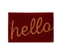 Orsina Red Hello Printed Coir Doormat