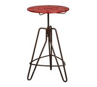 Orsina Red Metal Artisan Table