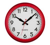 Premier Housewares Wall Clock, Metal, Red, 38 x 10 x 38 cm