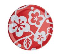 Orsina Reliable Melamine Red Plate - 140G, Subtle Melamine Build Dinner Plate For Kitchen, Everyday Use Plate Orsina Red