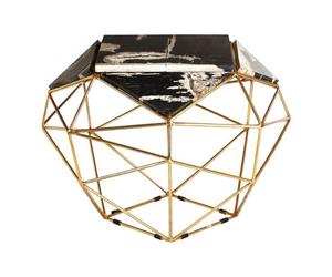 Orsina Relic Dark Petrified Wood Side Table