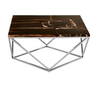 Orsina Relic Dark Petrified Wood Top Coffee Table