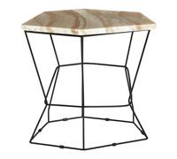 Orsina Relic Side Table With Patterned Top
