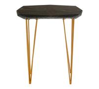 Orsina Relic Small Black Marble Top Side Table