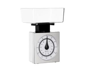 Orsina Retro Style 3Kg Chrome Effect Kitchen Scale, Premium Kitchen Scale, Iron Steel Constructed Baking Scale