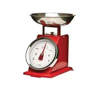 Orsina Retro Style 3Kg Matt Black Retro Kitchen Scale, Premium Kitchen Scale, Iron Steel Constructed Baking Scale in Red Orsina Red