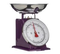 Orsina Retro Style 5Kg Cream Kitchen Scale, Premium Kitchen Scale, Iron Steel Constructed Analogue Baking Scale in Purple Orsina Purple