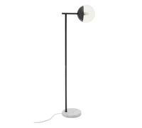 Orsina Revive Black Finish Floor Lamp in Silver Orsina Silver