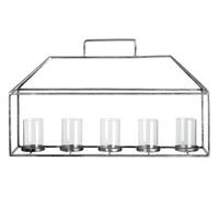 Orsina Reza Candle Holder With Silver Finish