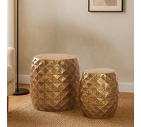 Orsina Reza Multi-Faceted Drum Stools