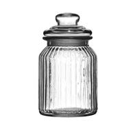 Premier Housewares Ribbed Storage Jar, 990 ml