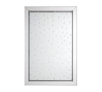 Orsina Rivulet Splash Effect Wall Mirror in Silver Orsina Silver