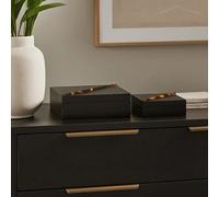 Orsina Roma Set Of Two Tortoise Shell Trinket Boxes