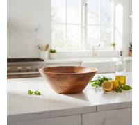 Orsina Rosi Large Round Sheesham Wood Tapered Salad Bowl