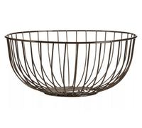 Premier Housewares Fruit Basket, Iron, Black