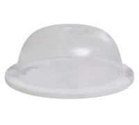 Premier Housewares Round White Marble Cheese Board With Clear Plastic Dome Polished Finish Sturdy Marble and Dome Versatile w20 x d20 x h8cm