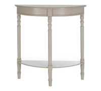 Orsina Rounded Console Table for Hallway, Pine Wood Wood Table for Home & Office Decor in Grey Orsina Grey