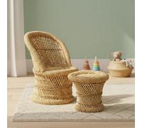 Kids Chair & Stool Natural Rope/Bamboo, none