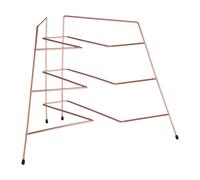 Orsina Rowan Copper Plated Corner Plate Rack in Gold Orsina Gold