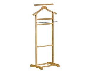 Orsina Rubberwood Clothes Valet Premium Wooden Stand