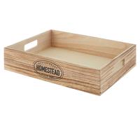 Orsina Rustic Homestead Storage Crate in Natural Orsina Natural