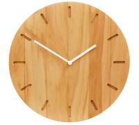 Orsina Rustic Natural Wood Effect Wall Clock, Contemporary Wall Clock, Precised Time Keeping Wall Clock For Outdoor