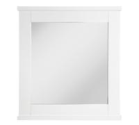 Orsina Rustic Pine Wood Wall Mirror, Decorative Hallway Mirror, Arched Full Length Mirror, White Framed Wall Mirror Orsina White