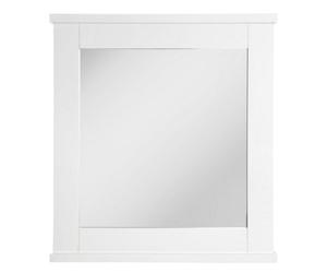 Orsina Rustic Pine Wood Wall Mirror,decorative Hallway Mirror,arched Full Length Mirror,white Framed Wall Mirror