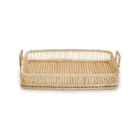 Orsina Rustic Rattan Rustic Washed Rectangular Tray in Natural Orsina Natural