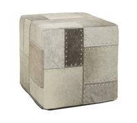 Orsina Safira Grey Fabric Pouffe