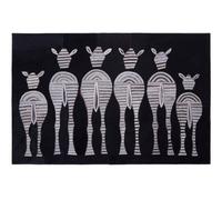 Orsina Safira Leather Patchwork Zebra Wall Art