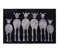 Orsina Safira Leather Patchwork Zebra Wall Art Orsina Multicolor