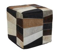 Orsina Safira Striped Round Pouffe