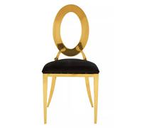 Orsina Sarita Stackable Oval Dining Chair in Gold Orsina Gold