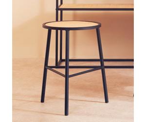 Orsina Seating Rattan Seat Stool, Sturdy And Stable Kitchen Stool, Versatile And Durable Modern Metal Bar Stool