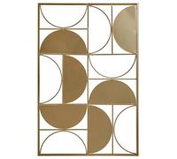 Orsina Semicircle Modern Wall Art, Metallic Finished Wall Art for Living Room, Contemporary Wall Decor in Gold Orsina Gold