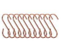 Premier Housewares 507210 Set of 10 Sorello Hanging Hooks, Iron, Rose Gold, 1 x 5 x 8 cm