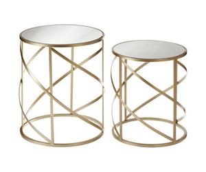 Orsina Set Of 2 Avantis Swirl Frame Tables