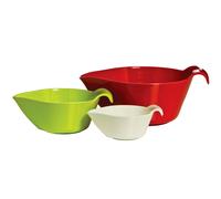 Orsina Set of 3 Assorted Coloured Melamine Measuring Bowls, Lightweight & Durable Design, Stackable Orsina Multicolor