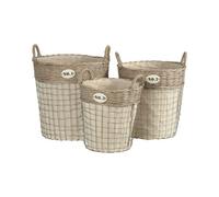 Interiors by Premier Set Of Three Lida Round Laundry Baskets