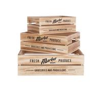 Orsina Set Of 3 Rustic Provisions Natural Crates